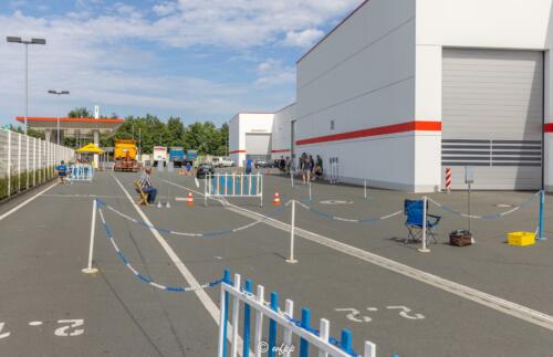 Als bestens geeignet erwies sich das Gelände der Firma Nobilia für ein PKW-Turnier.